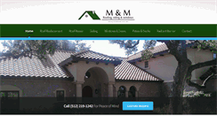 Desktop Screenshot of mmroofsidingaustin.com